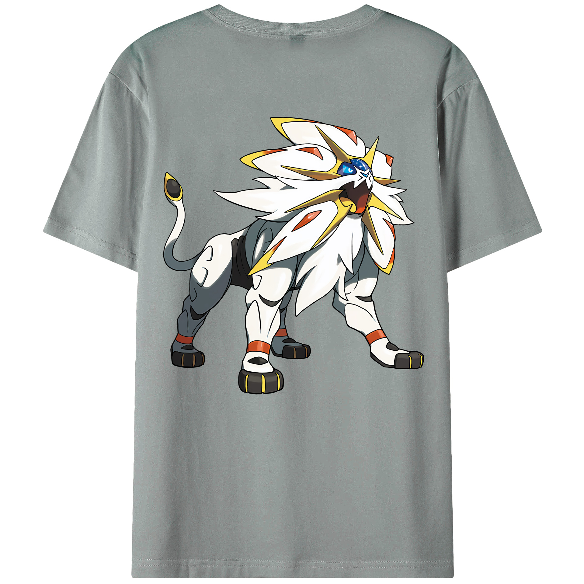 （画像用） ポケットモンスター Pokémon 綿100％ メンズ半袖Tシャツ（バックプリント） 通気性
